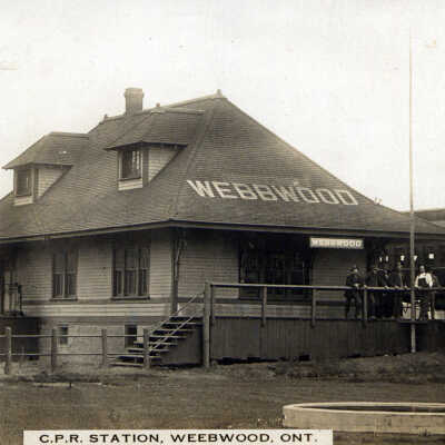 Photograph, CPR Station, Webbwood, Ontario.