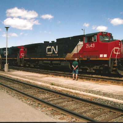 Photograph - CN train, locomotive no. 2643