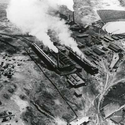 Photograph, Smelter, Aerial View, INCO Ltd.