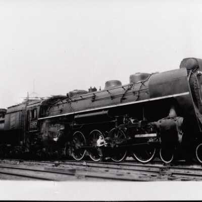 Photograph, CNR Steam Engine 6182
