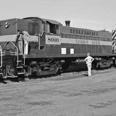 Photograph, Canadian Pacific Locomotive 8000.