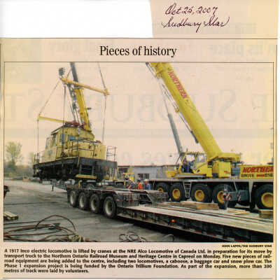 "Pieces of History", The Sudbury Star, 25 October 2007