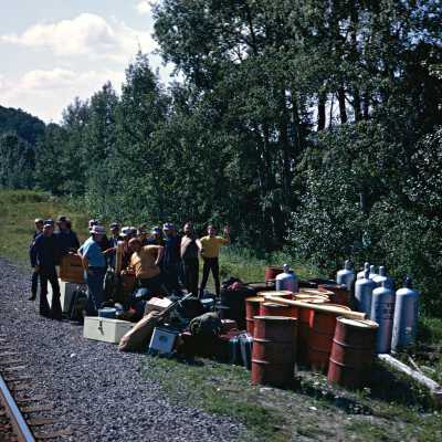 Photograph, Algoma Central Tourists, Oba, 1973.