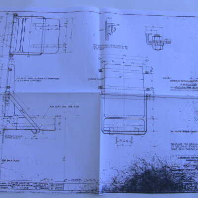 6077 Blueprint: 3H-15493P Brakeman's Seat, Vestibule Cab