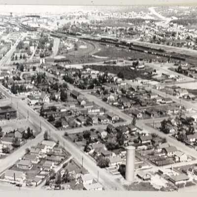Aerial view of Capreol townsite
