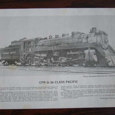Description of CPR G-3e Class Pacific