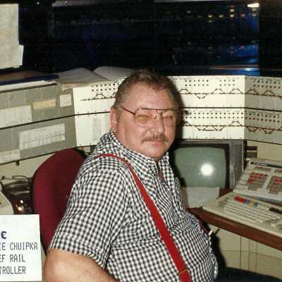 Photograph, E.J.C. Ernie Chuipka, Chief Rail Controller.