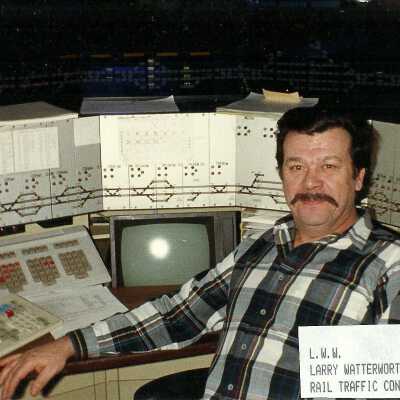 Photograph, L.W.W. Larry Watterworth, Rail Traffic Controller.