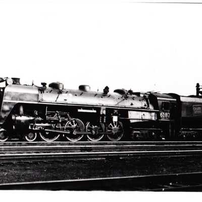 Photograph, CNR Steam Engine 6187