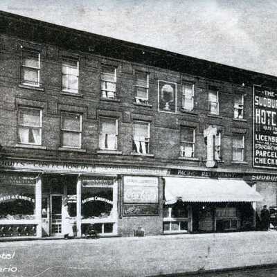 Photograph, Sudbury Hotel, Sudbury, Ontario.