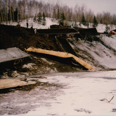Photograph, Train Derailment, 1988, Set of 175 Pictures.