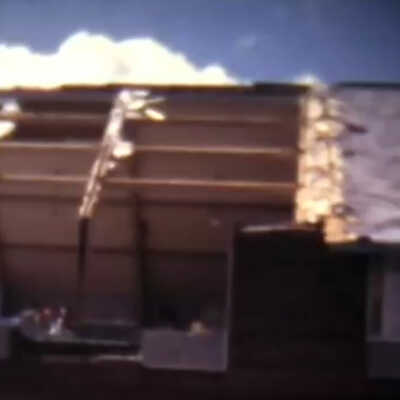 Video, Tornado Damage, Field, Ontario, 1970.