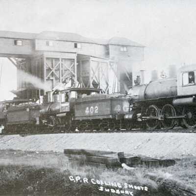 Photograph, CPR Coaling Chutes, Sudbury, Ontario.
