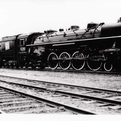 Photograph, CNR Steam Engine 6186