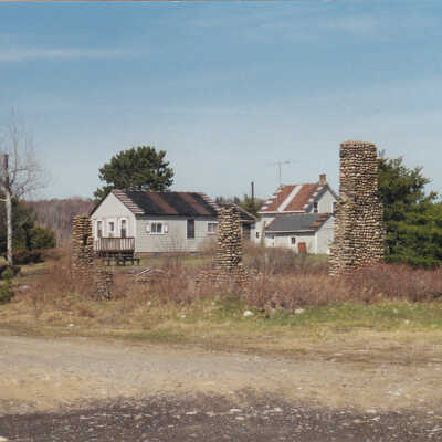 Photograph- Milnet Houses and Chimneys