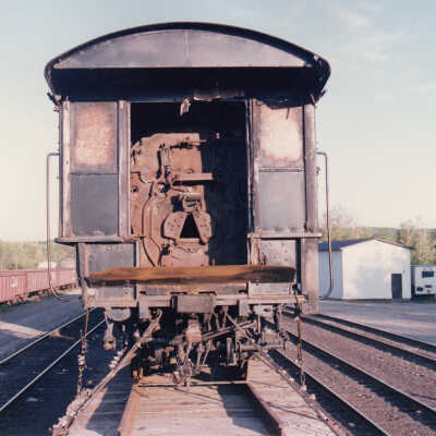 Photograph - Canadian National Steam Locomotive 152 being transported (Series of 49 Pictures)