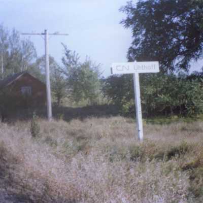 Photograph, CNR Station at Uhthoff, Ontario.