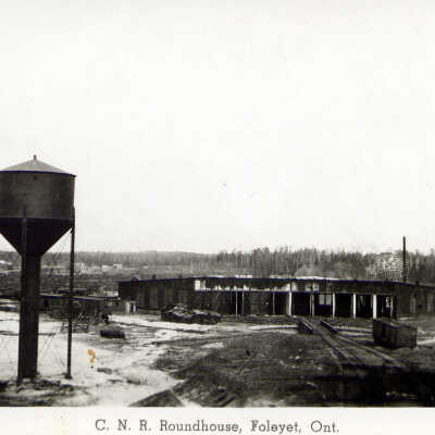 Photograph, CNR Roundhouse, Foleyet, Ontario.