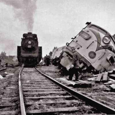 Photograph, CNR Derailment.