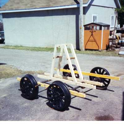 Construction Photos of the NORMHC Handcar, Taken by Doug Frozel