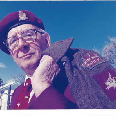 Mike Ball in Regiment Uniform, Northern Life March 5, 1995 (Original Photo)
