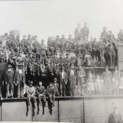 Waiting For the Train to Ella Lake for the May 24 Picinic 1930's