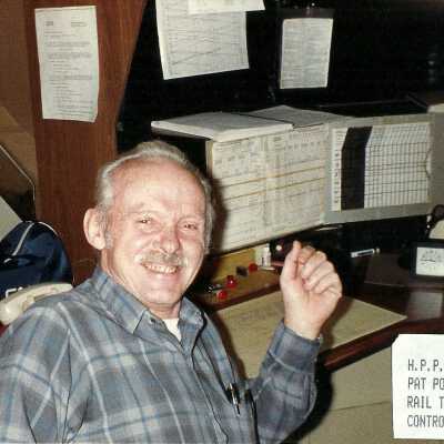 Photograph, H.P.P. Pat Powers, Rail Traffic Controller.