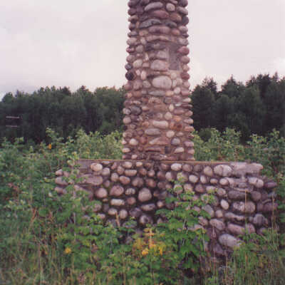 Photograph- Cornerstone of Benny DeCiccio's Former House in Milnet