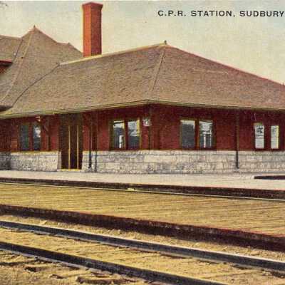 Photograph, Canadian Pacific Railway Station, Sudbury, Ontario.
