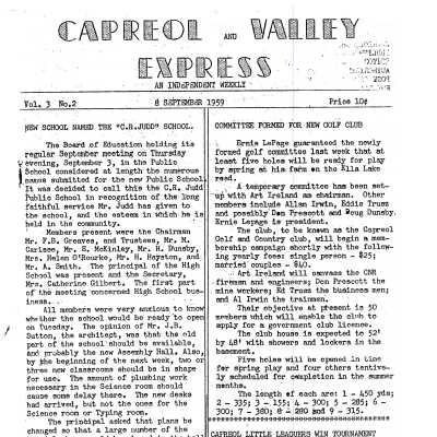 Capreol and Valley Express, Vol. 3 No. 2