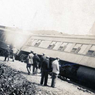 Photograph, Train Derailment.