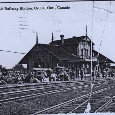 Photograph, CNR Station at Orillia, Ontario.