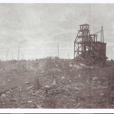 Photograph - Gertrude Mine, head frame, May 28, 1906
