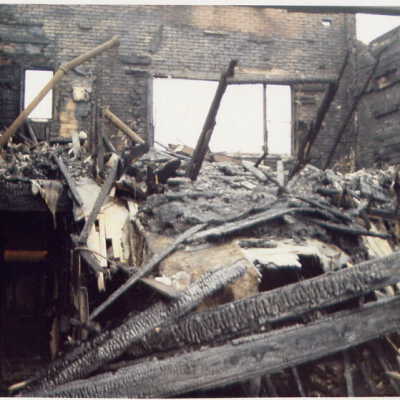 Photograph, Capreol Hardware Store Fire.