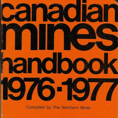 Canadian Mines Handbook, 1976-1977