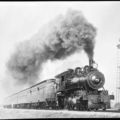 Photograph, Grand Trunk 980 and Train.