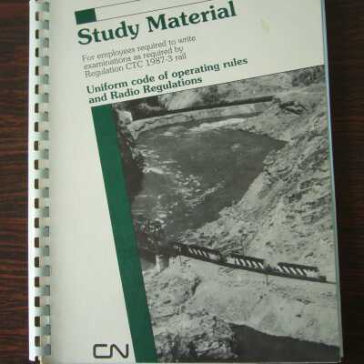 CN Uniform Code of Operating Rules and Radio Regulations Study Material