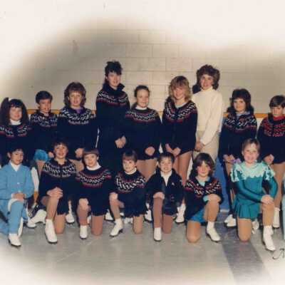 Photograph, Figure Skating Group, Capreol, Ontario.