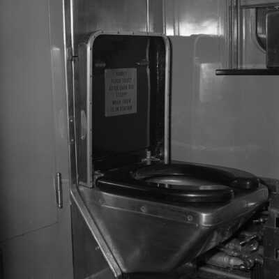 Photograph, Canadian National Railways (CNR) car - toilet.