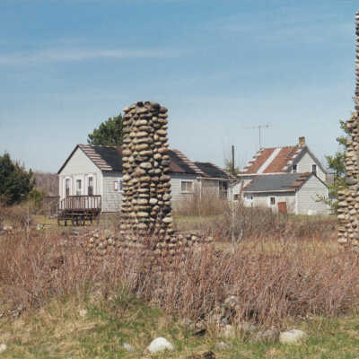 Photograph- Milnet Railway Tracks and Houses