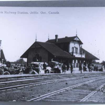 Photograph, CNR Station at Orillia, Ontario.