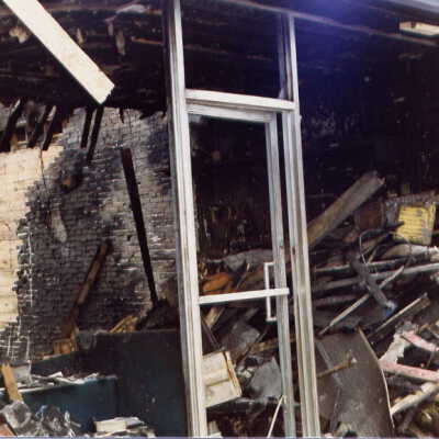 Photograph, Capreol Hardware Store Fire.