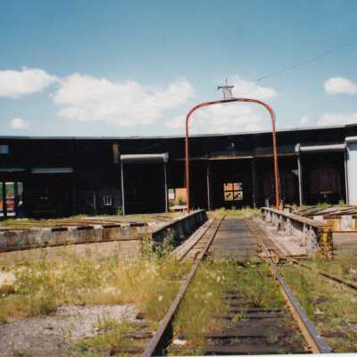 Photograph - Unidentified roundhouse