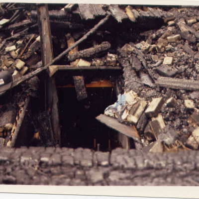 Photograph, Capreol Hardware Store Fire.