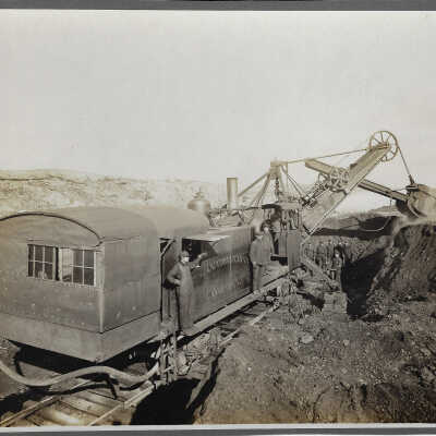 Photograph: Canadian Copper Company Locomotive Excavator