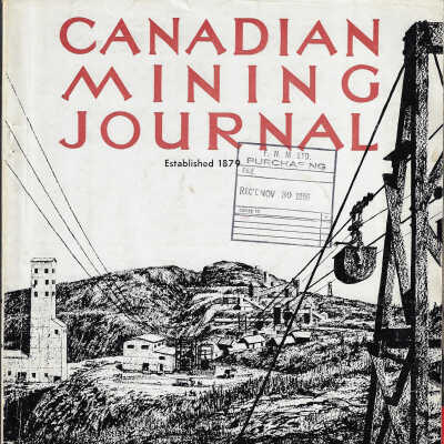 Canadian Mining Journal Vol 77 (11), 1956 Featuring Algoma Ore Properties