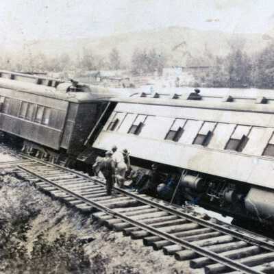 Photograph, Train Derailment.