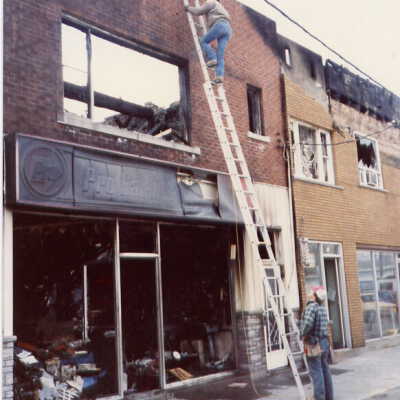 Photograph, Capreol Hardware Store Fire.