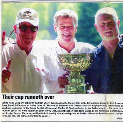 "Their Cup Runneth Over" Article/Photo in Parry Sound North Star, Wednesday June 29, 2005
