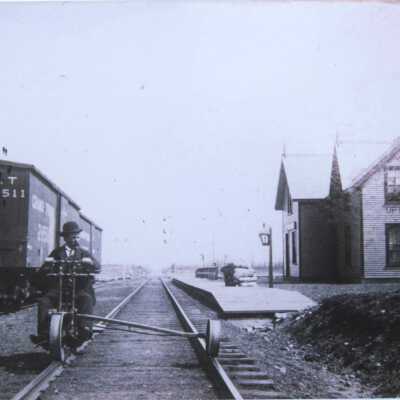 Photograph, CNR Station at Uptergrove, Ontario.